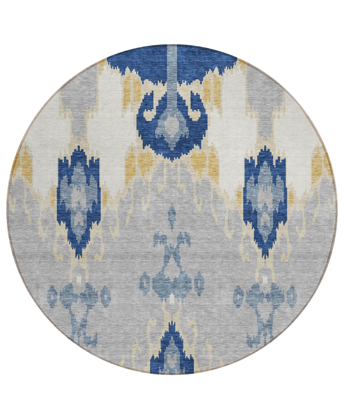 Addison Chantille Acn748 8'x8' Round Area Rug In Navy