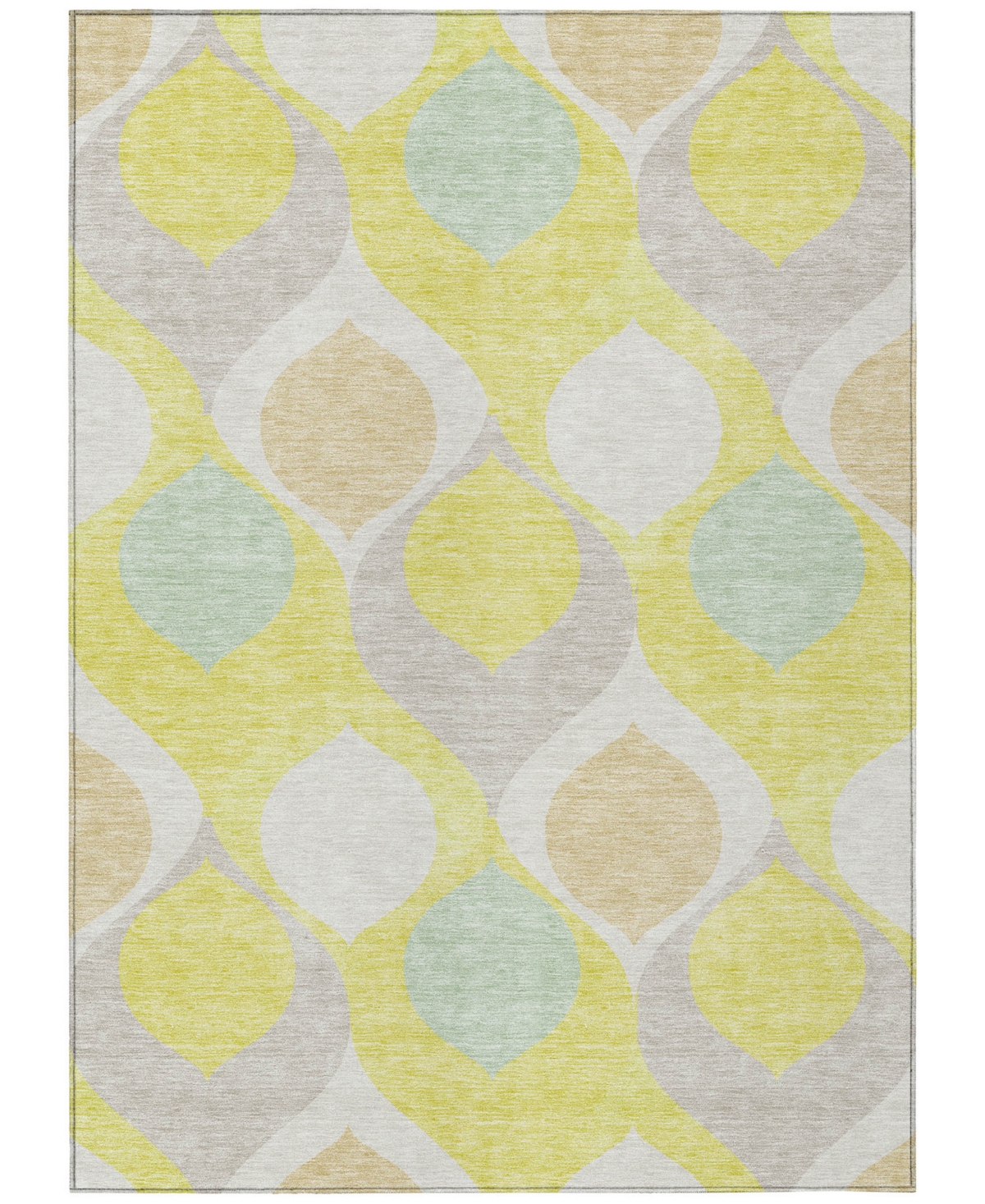 Addison Chantille Acn749 5'x7'6" Area Rug In Yellow