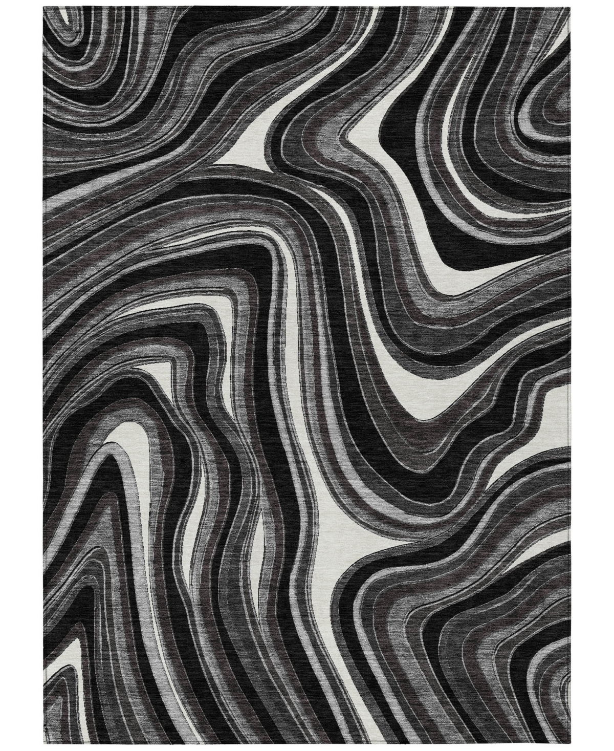 Addison Chantille Acn756 3'x5' Area Rug In Black