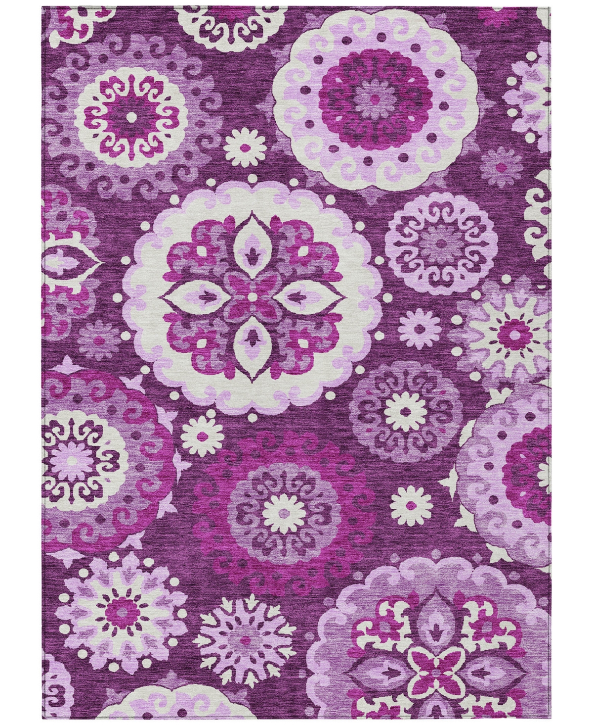 Addison Chantille Acn763 2'6"x3'10" Area Rug In Eggplant