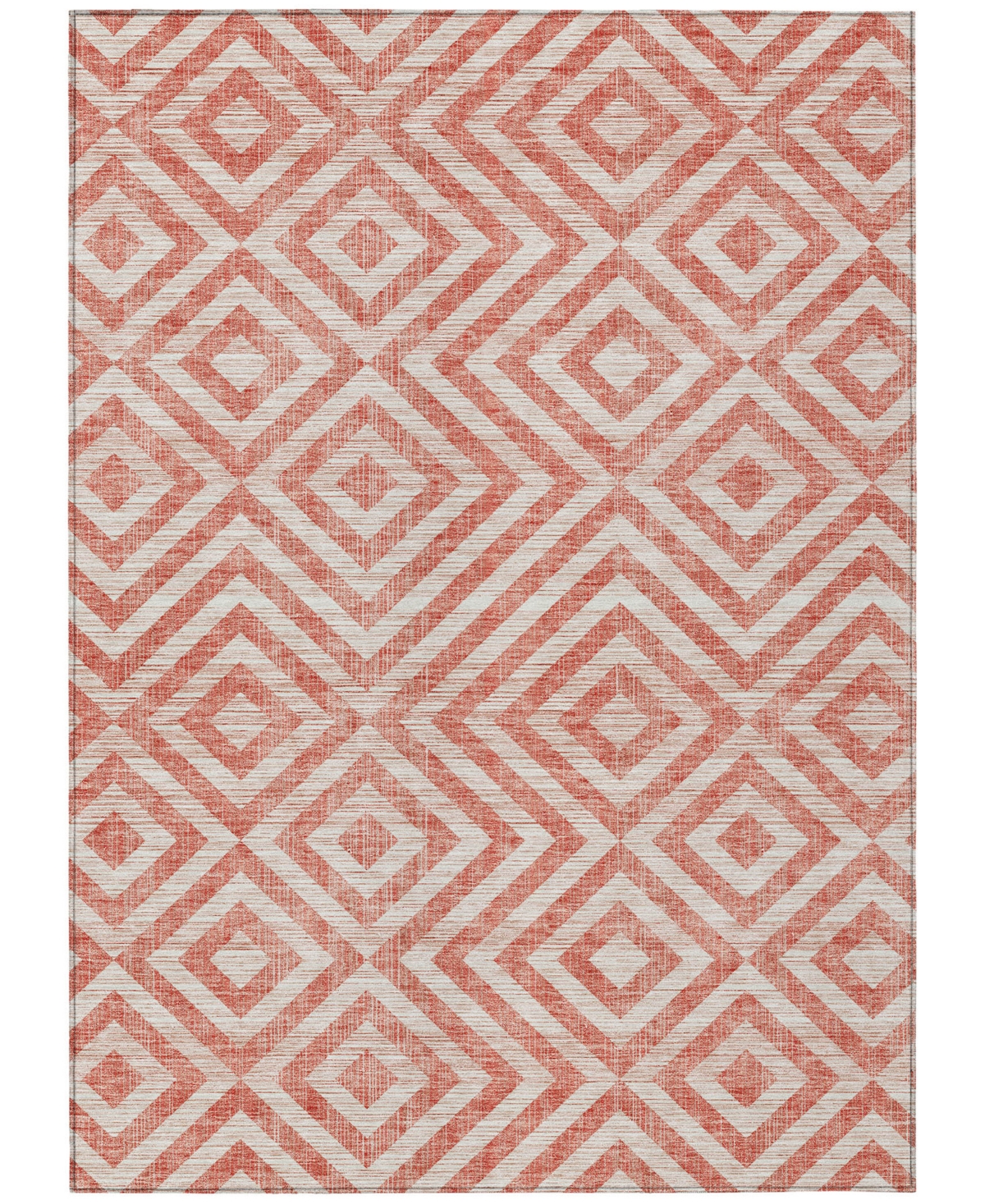 Addison Chantille Acn733 5'x7'6" Area Rug In Salmon