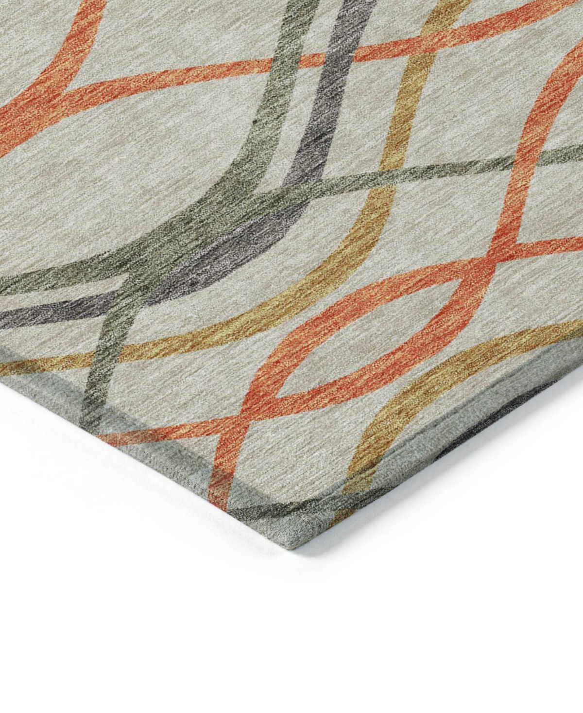 Addison Chantille Acn757 8'x10' Area Rug In Orange