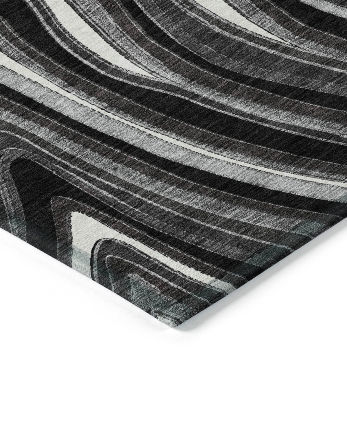 Addison Chantille Machine Washable Acn756 8'x10' Area Rug In Black