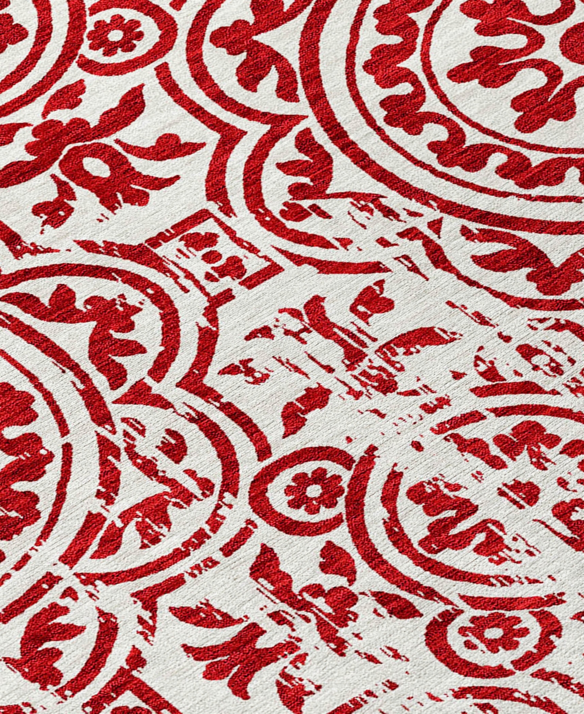 Addison Chantille Machine Washable Acn758 8'x10' Area Rug In Red