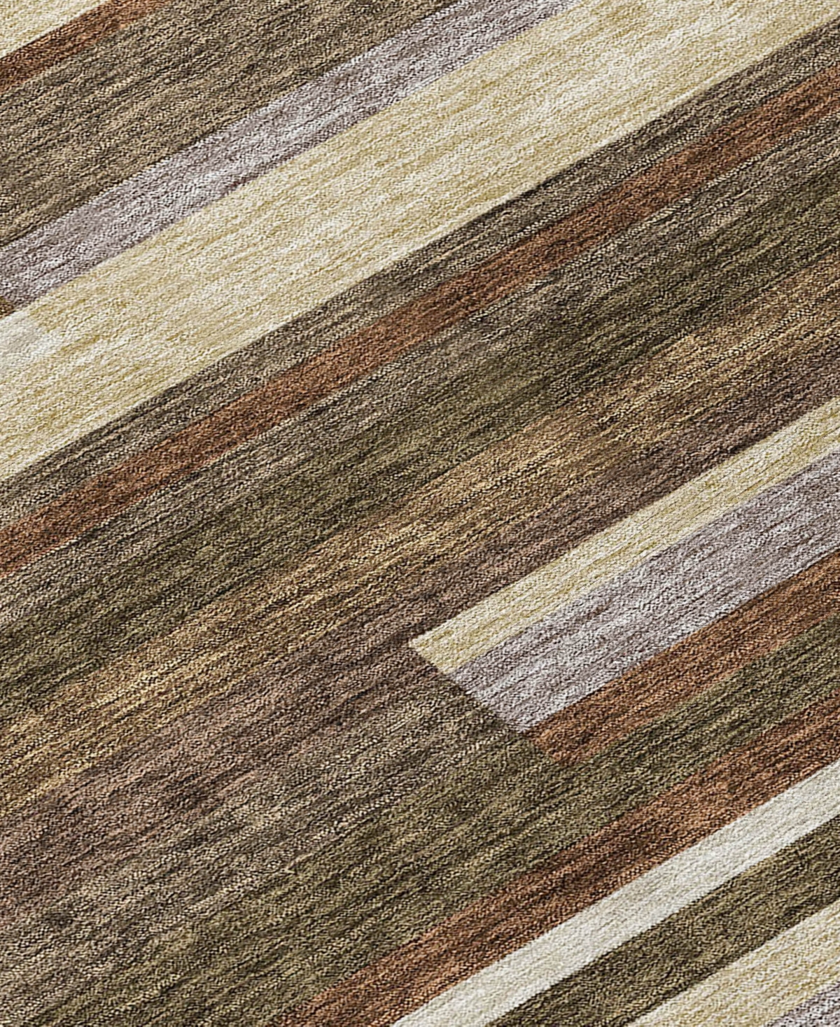 Addison Chantille Acn766 2'3"x7'6" Runner Area Rug In Brown