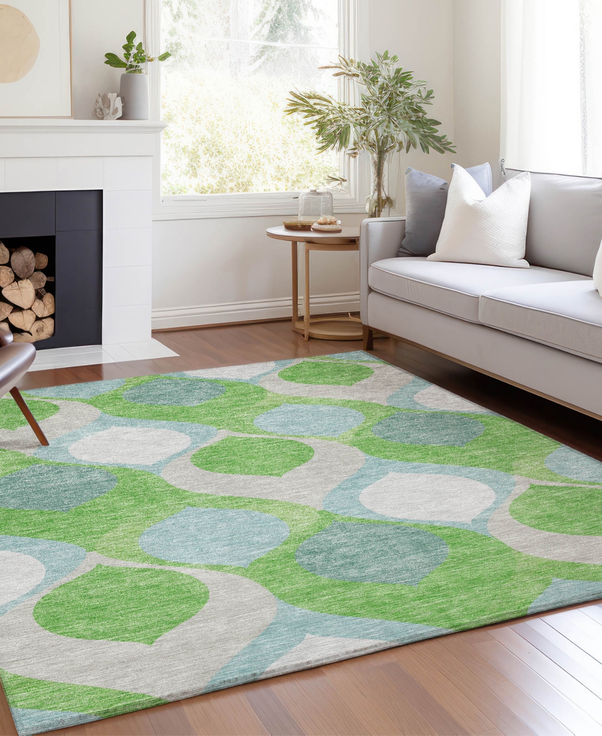 Shop Addison Chantille Machine Washable Acn749 10'x14' Area Rug In Lime
