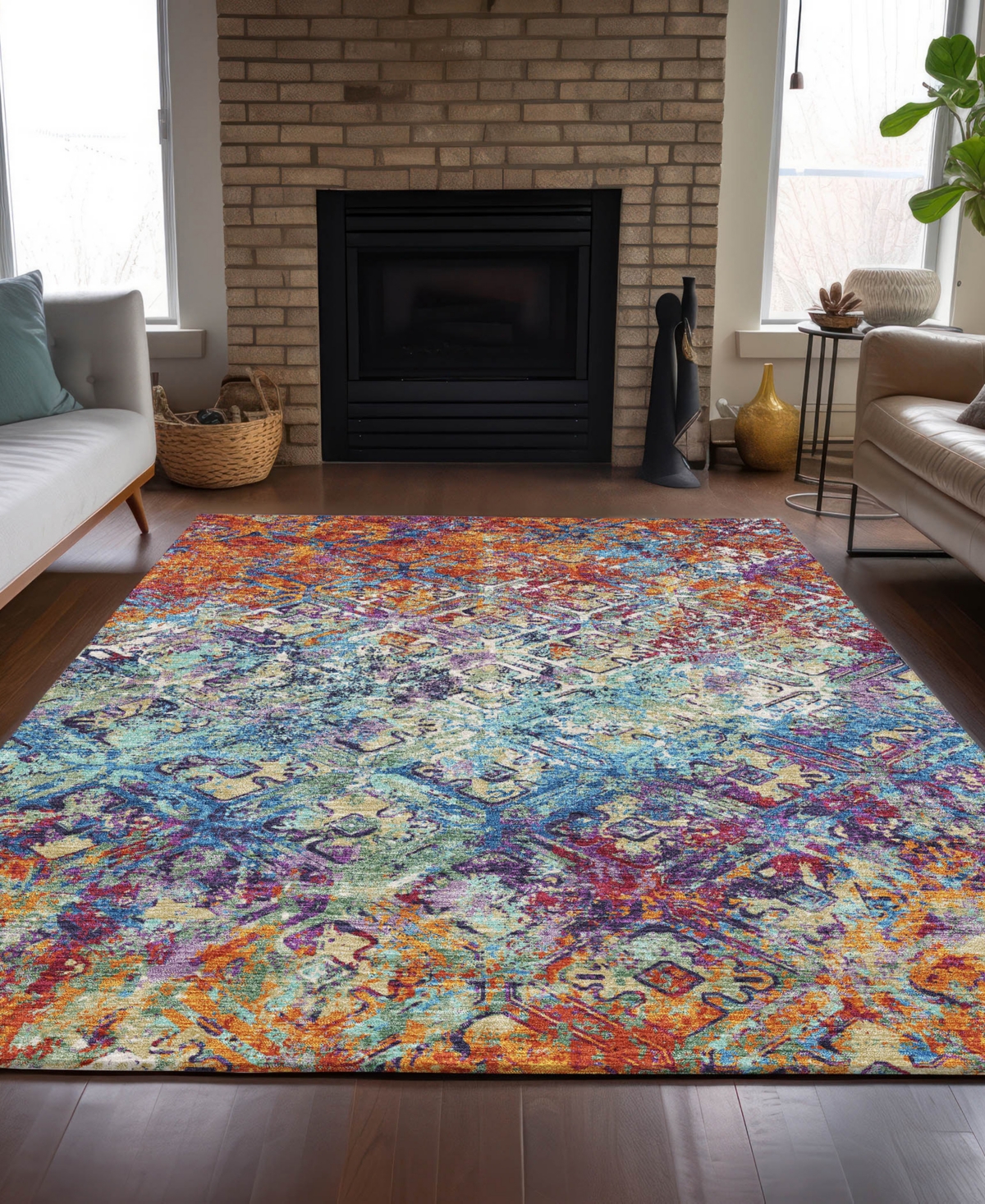 Addison Chantille Acn768 9'x12' Area Rug In Copper