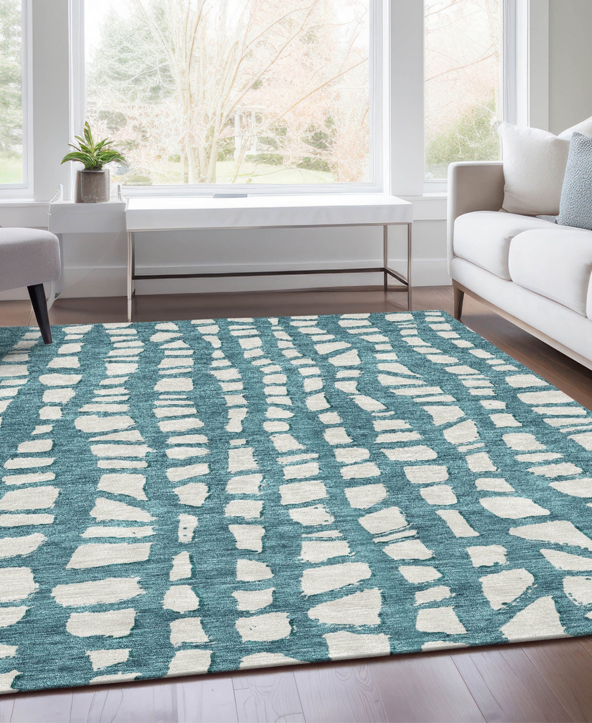 Addison Chantille Acn754 9'x12' Area Rug In Teal