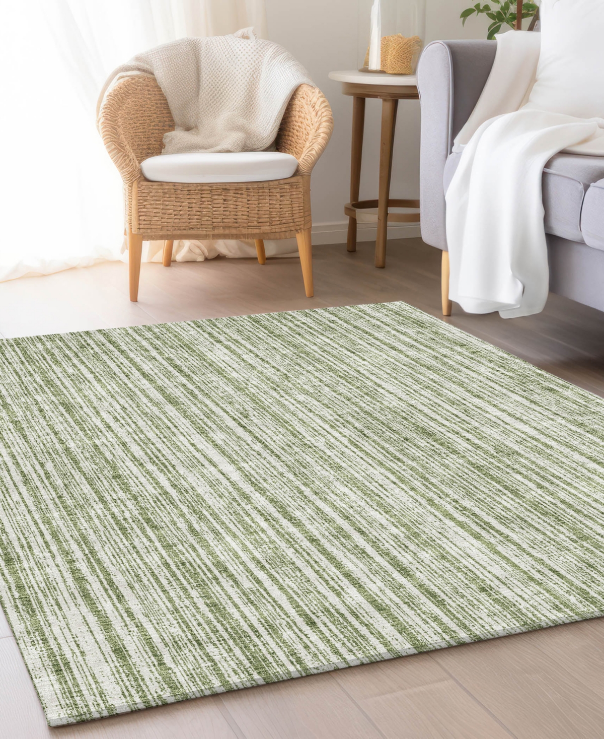 Addison Chantille Acn760 8'x10' Area Rug In Green