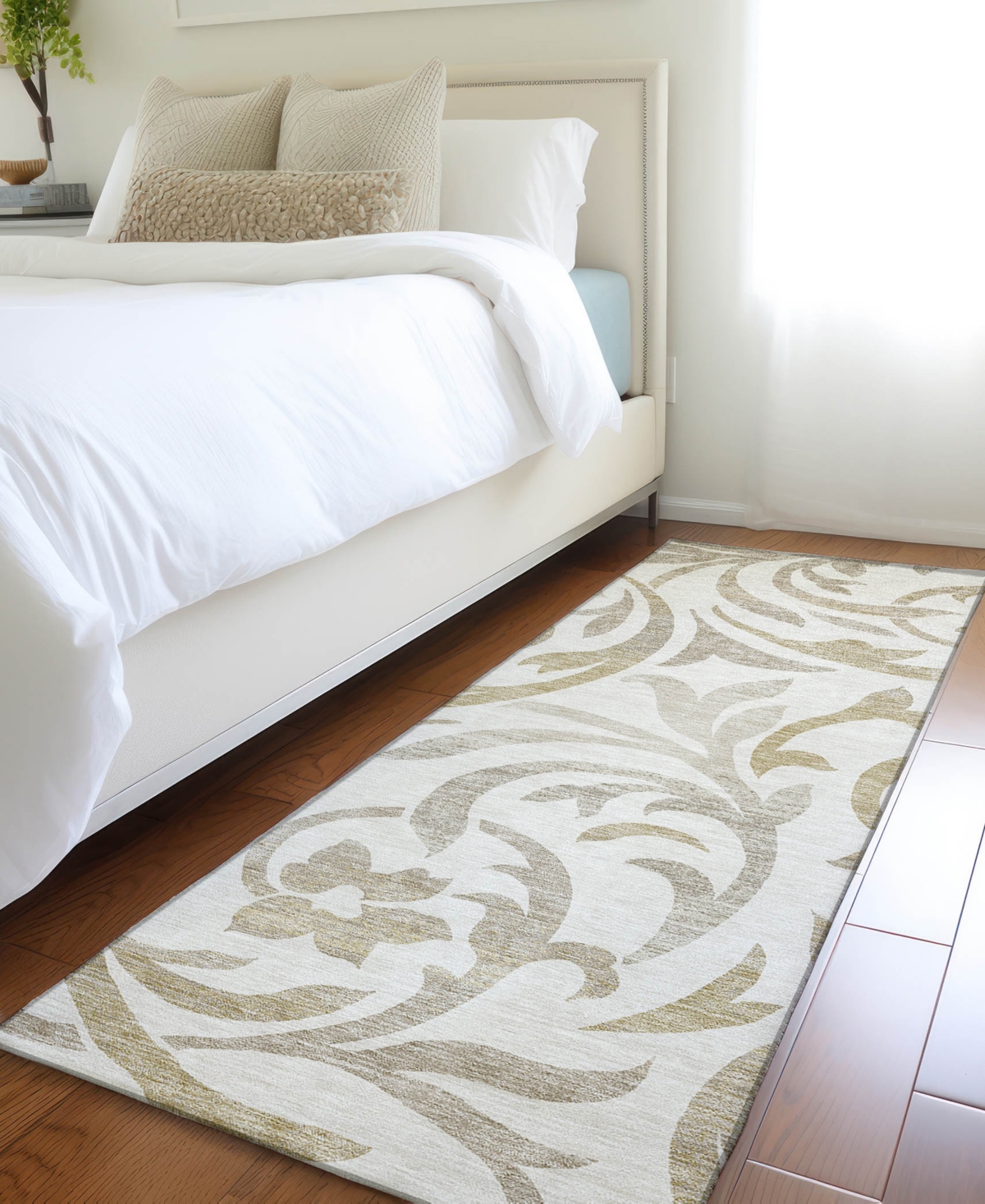 Addison Chantille Acn764 2'3"x7'6" Runner Area Rug In Ivory