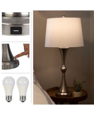 28.74" USB Charging LED Table Lamp Set