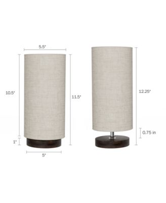 12.25" Modern LED Cylinder Table Lamp