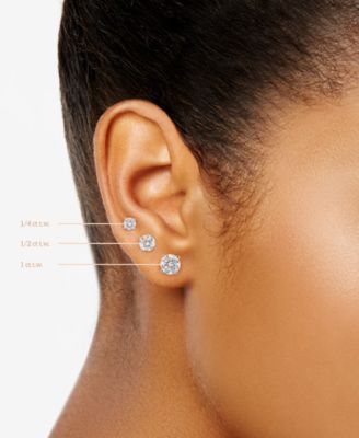 IGI Certified Lab Grown Diamond Single Stud Earring (1 ct. t.w.) in 14k White or Yellow Gold