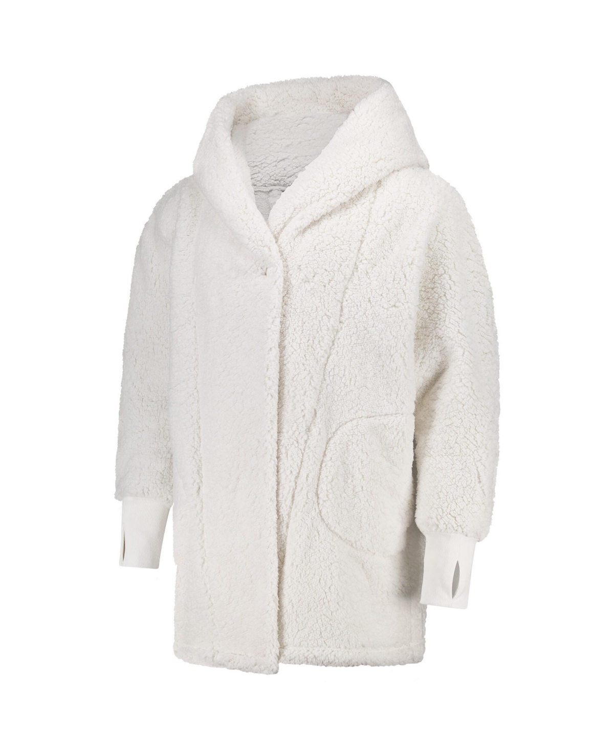 Jill Martin Men's And Women's The Best Lounger In The World Cream Chicago Bulls Oversized Open-front Hoodie Swea In Cream