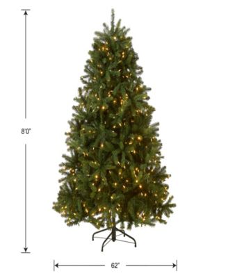 National Tree Company 8 ft. PowerConnect Newberry Spruce with Dual Color LED Lights