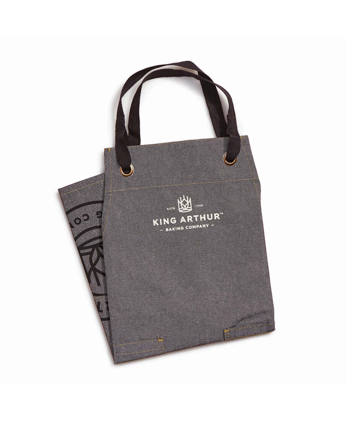 King Arthur Baking Company 28" X 29" Cotton Adult Apron In Gray