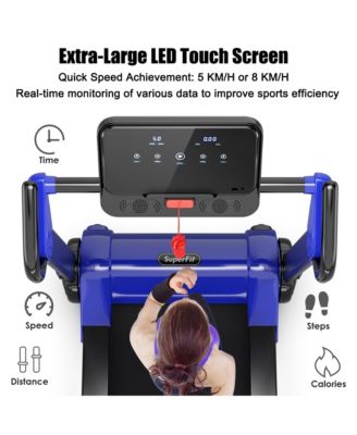 Folding 2.25HP Electric Treadmill Running Machine w/ LED Display