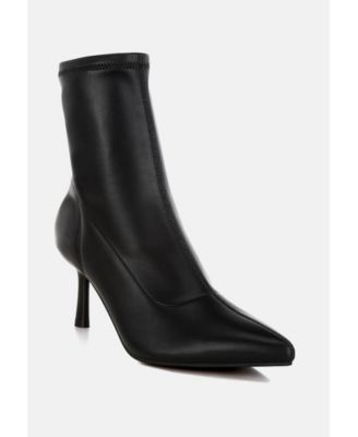 Womens Pumila Stiletto Heel Sock Boots