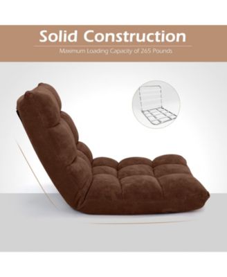 Adjustable 14-position Cushioned Floor Chair