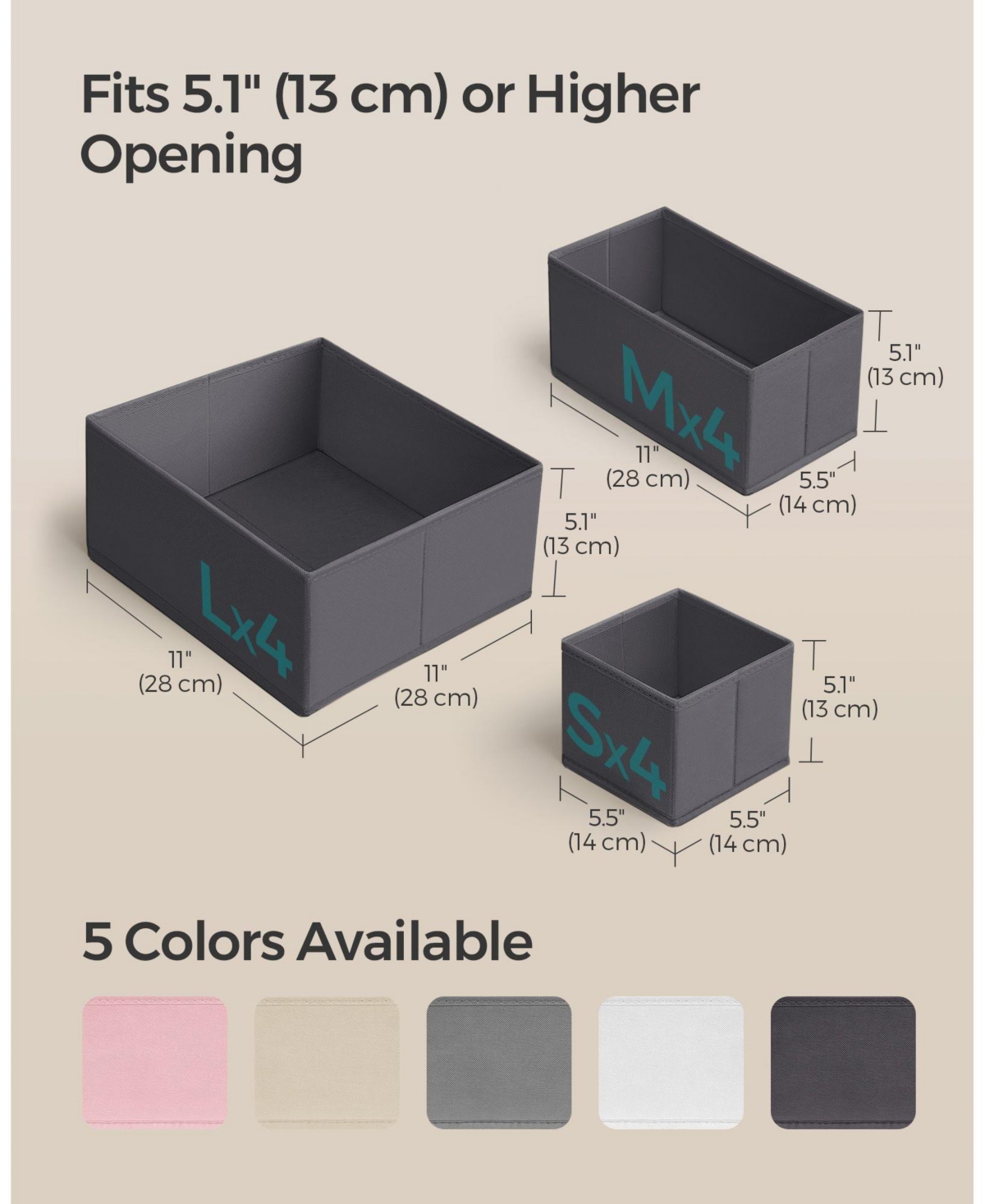 Slickblue Set of 12 Drawer Organizers, Dresser Storage Organizers for Clothes and Accessories