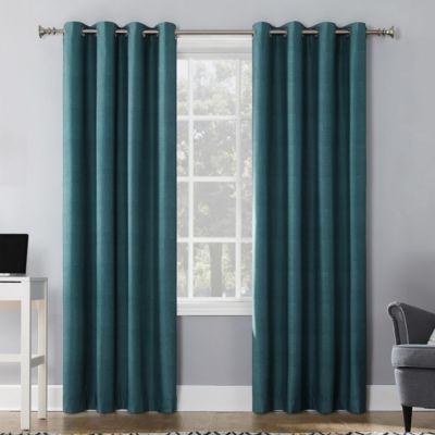 Duran Thermal Insulated 100% Blackout Grommet Curtain Panel, 50" x 84