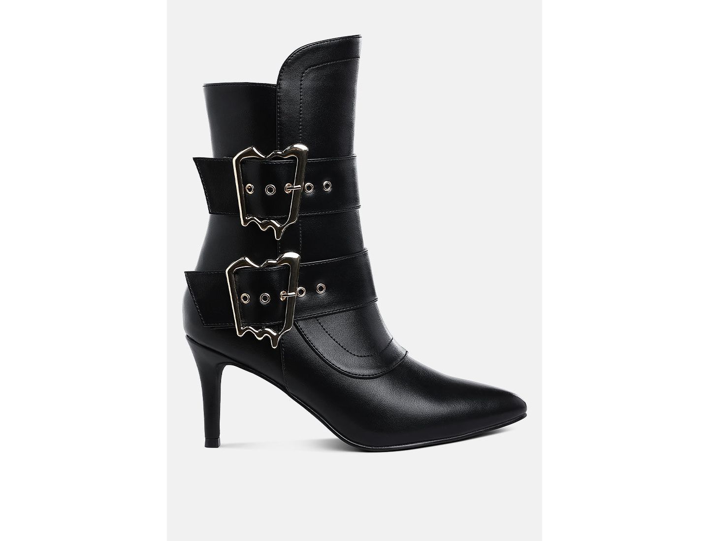 Женские ботинки London Rag Ebera Chunky Buckle Strap Ankle, цвет: Чёрный — фото 2