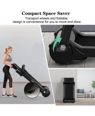 Folding Electric Treadmill 3.0HP Exercise Running Machine w/ App Control