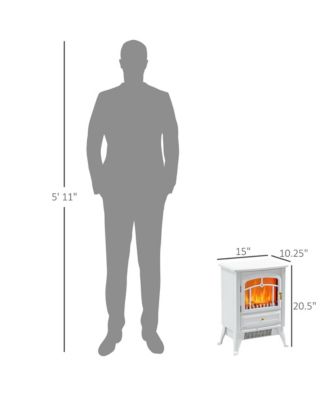 Electric Fireplace Heater with Realistic LED Flames