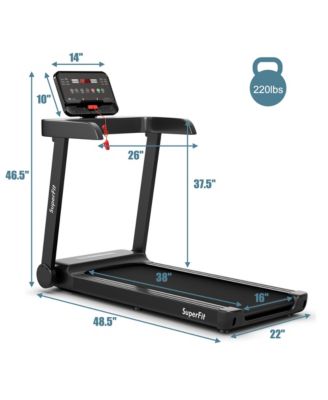 2.25HP Electric Motorized Running Machine Treadmill w/ LED Display App Control