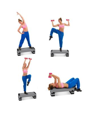 35'' Fitness Aerobic Step Cardio Adjustable 6"-8"-10"