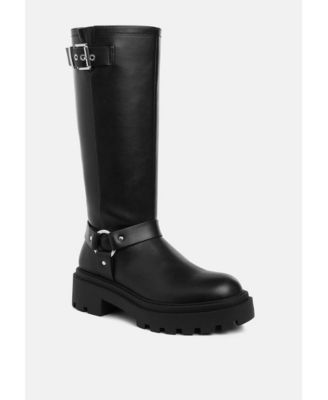 Taimen Harnes Detail Long Boots
