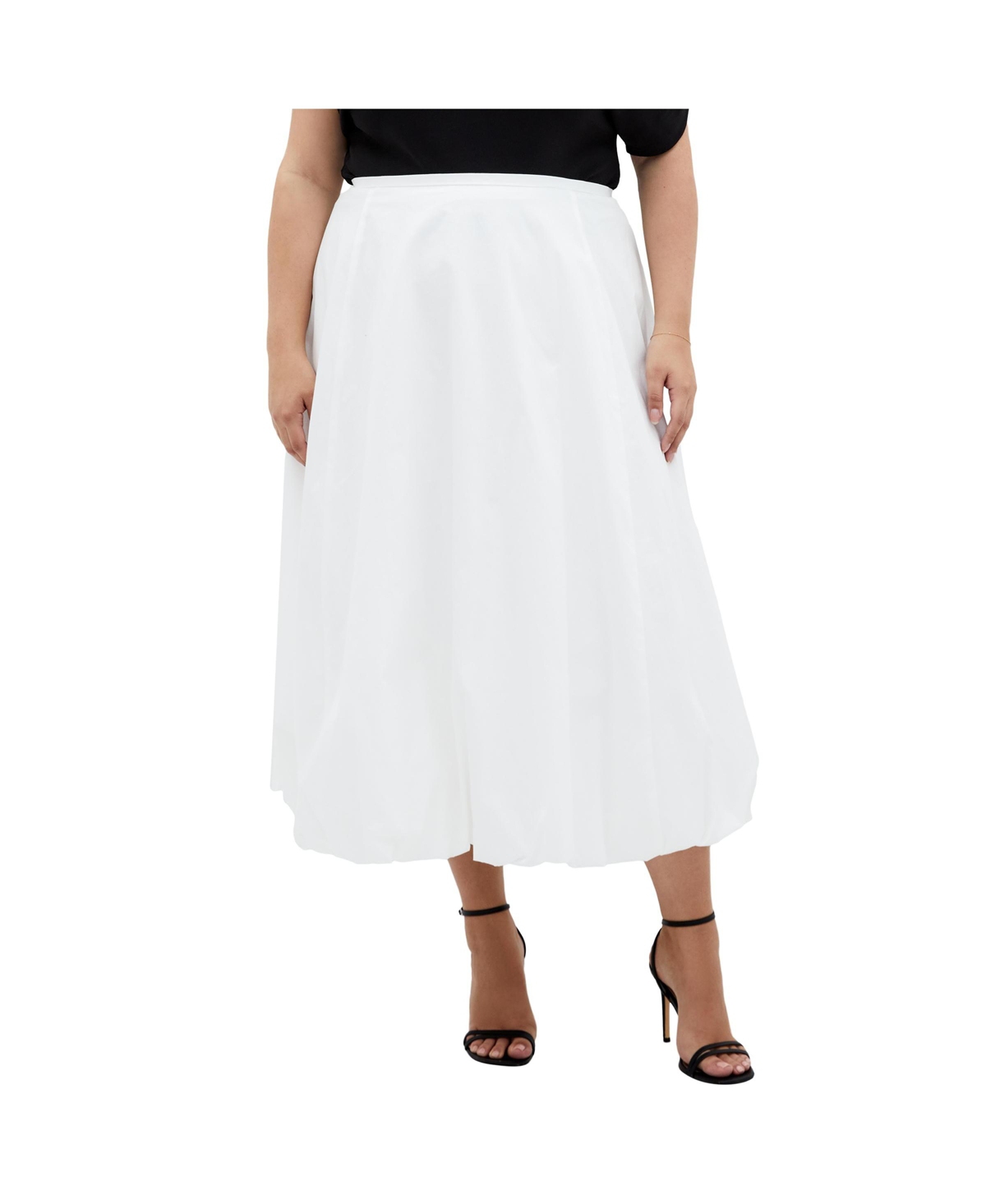Plus Size Elena Skirt - Ivory