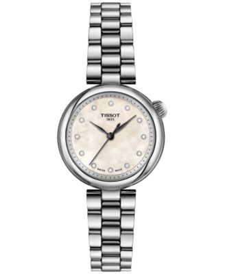 Tissot - Women's Swiss Desir Diamond Accent Stainless Steel Bracelet Watch 28mm