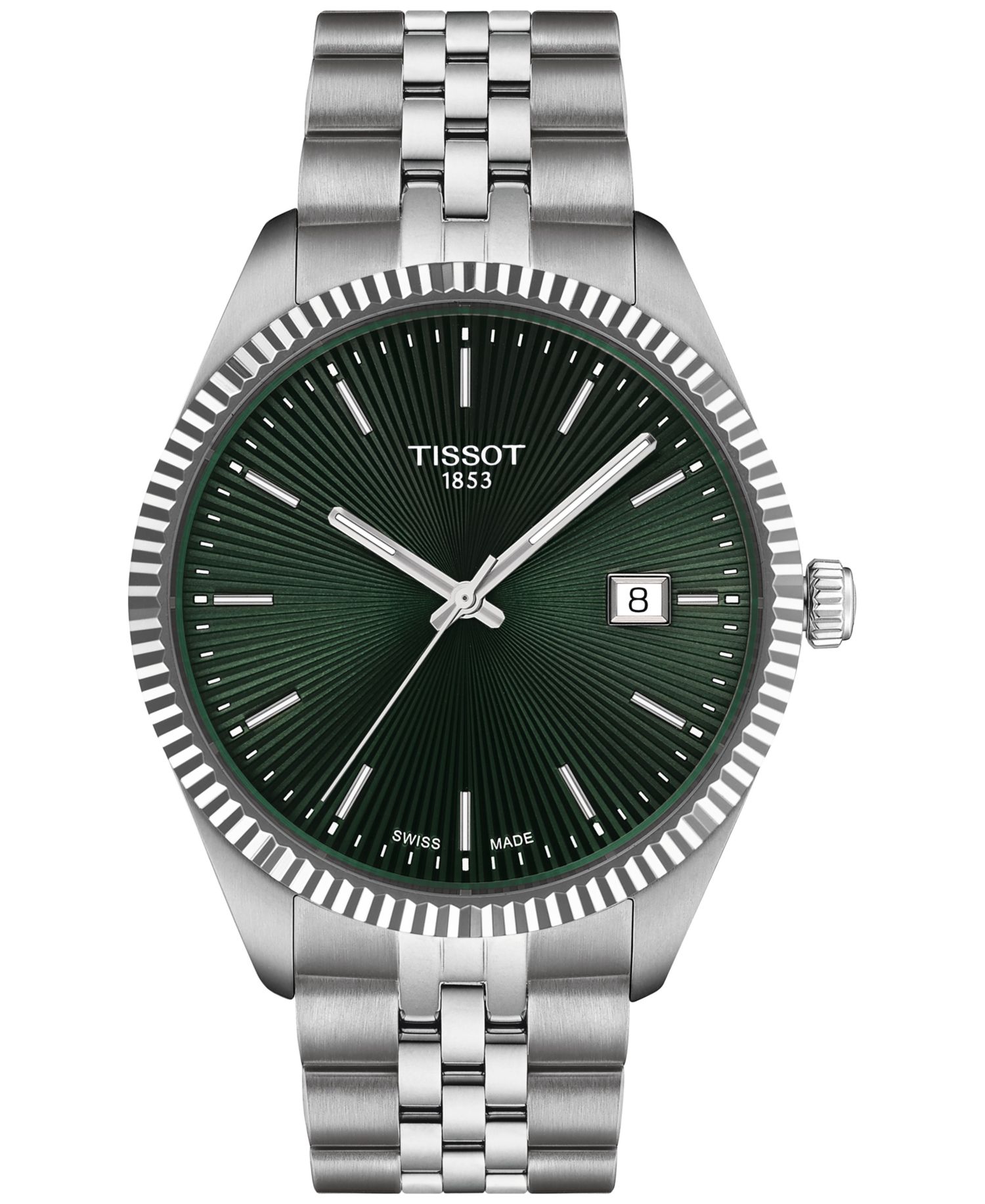 Men's Swiss Ballade Stainless Steel Bracelet Watch 40mm