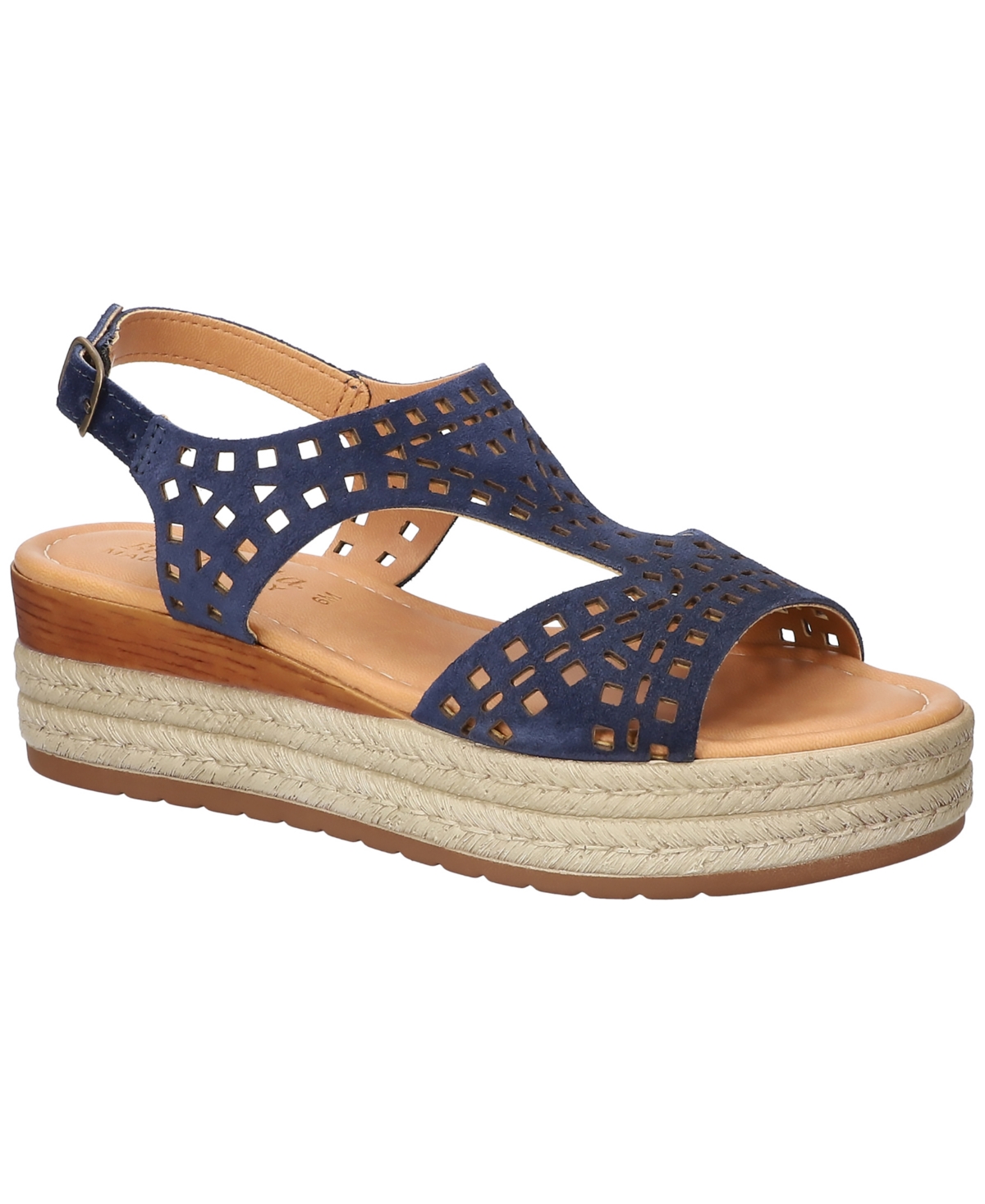 Women's Ann-Italy Wedge Sandals - Champagne Leather