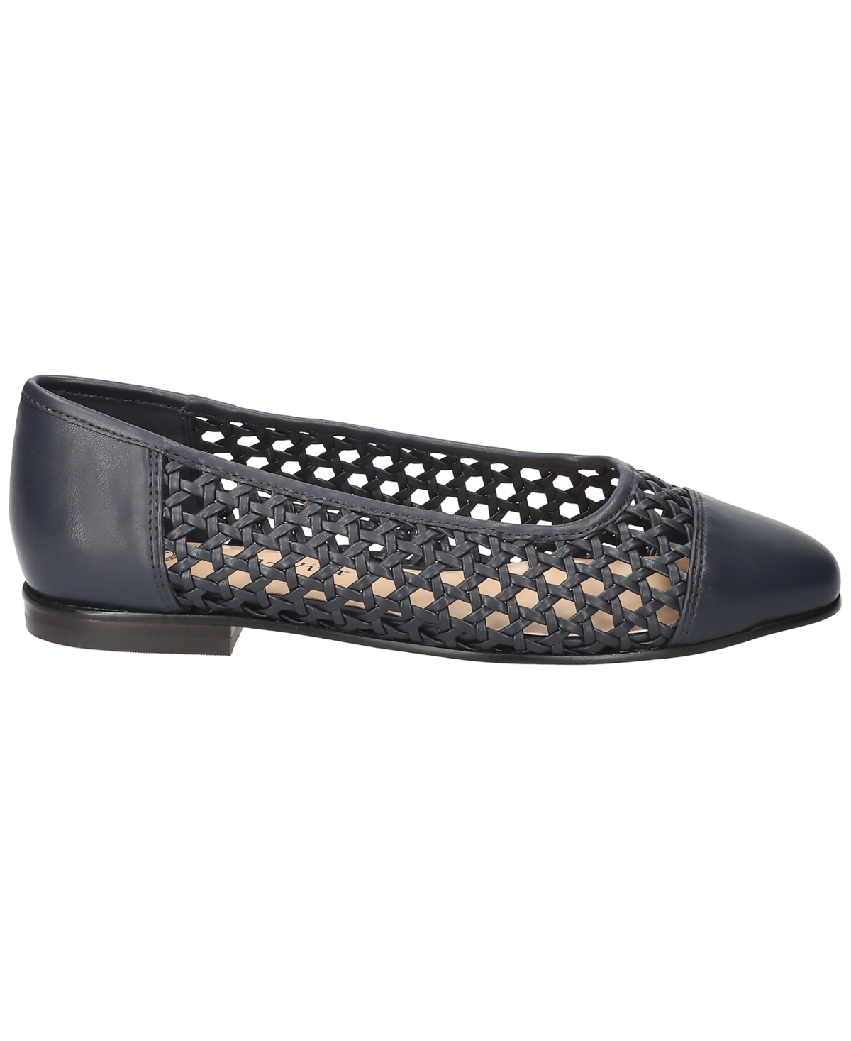 Bella Vita Women's Beloved Square Toe Flats In Navy