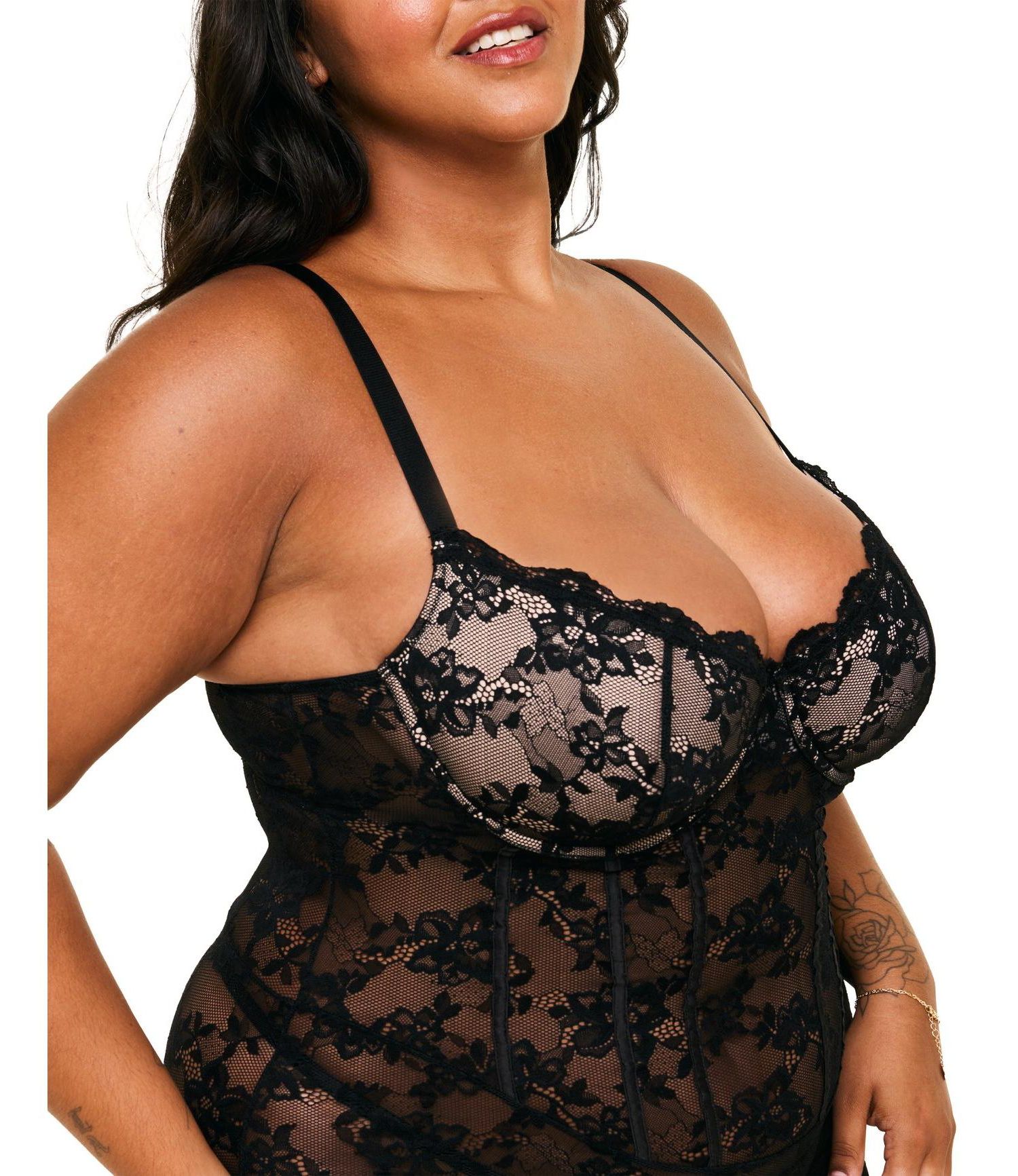 Plus Size Brielle Babydoll & G-String Set Lingerie