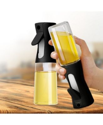 Set of 2 Glass Oil Spray Bottles - 200ml (6.7oz)