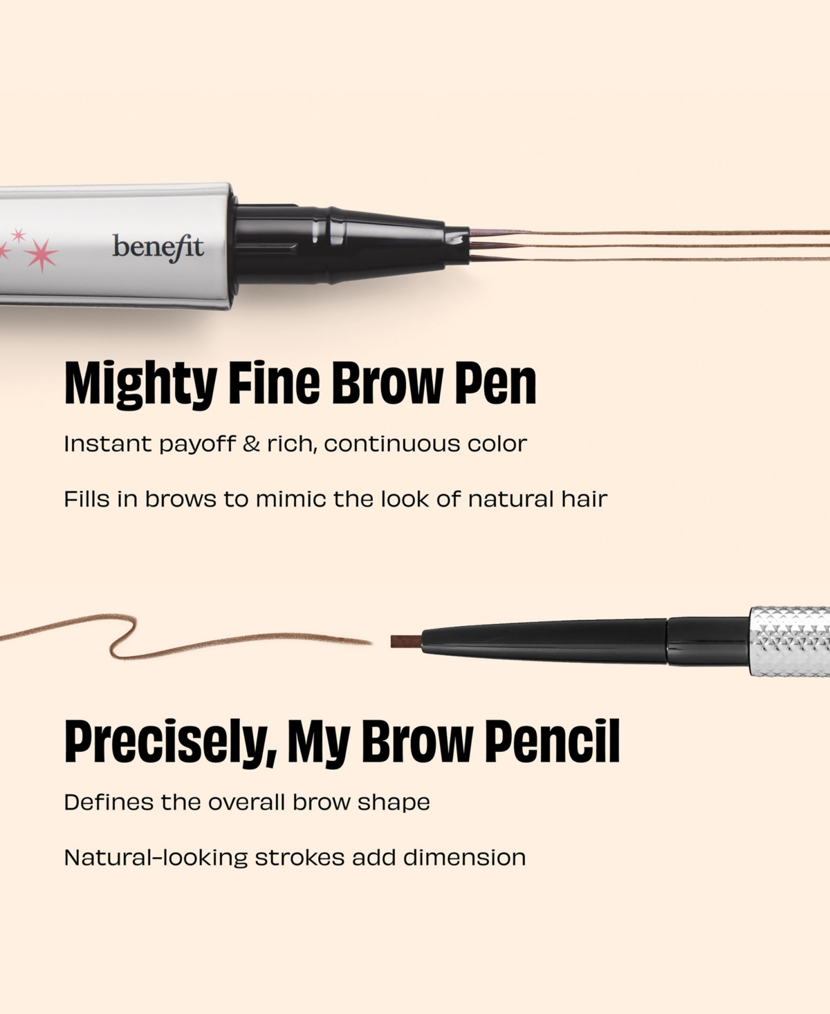 Benefit Cosmetics Mighty Fine Brow Pen In Green