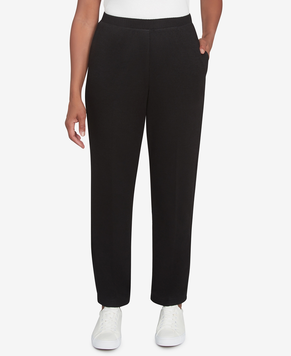 Alfred Dunner Women's French Quarter Soft Brushed Knit Average Length Pants