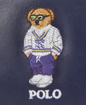 Men's Polo Bear Leather Card Case
