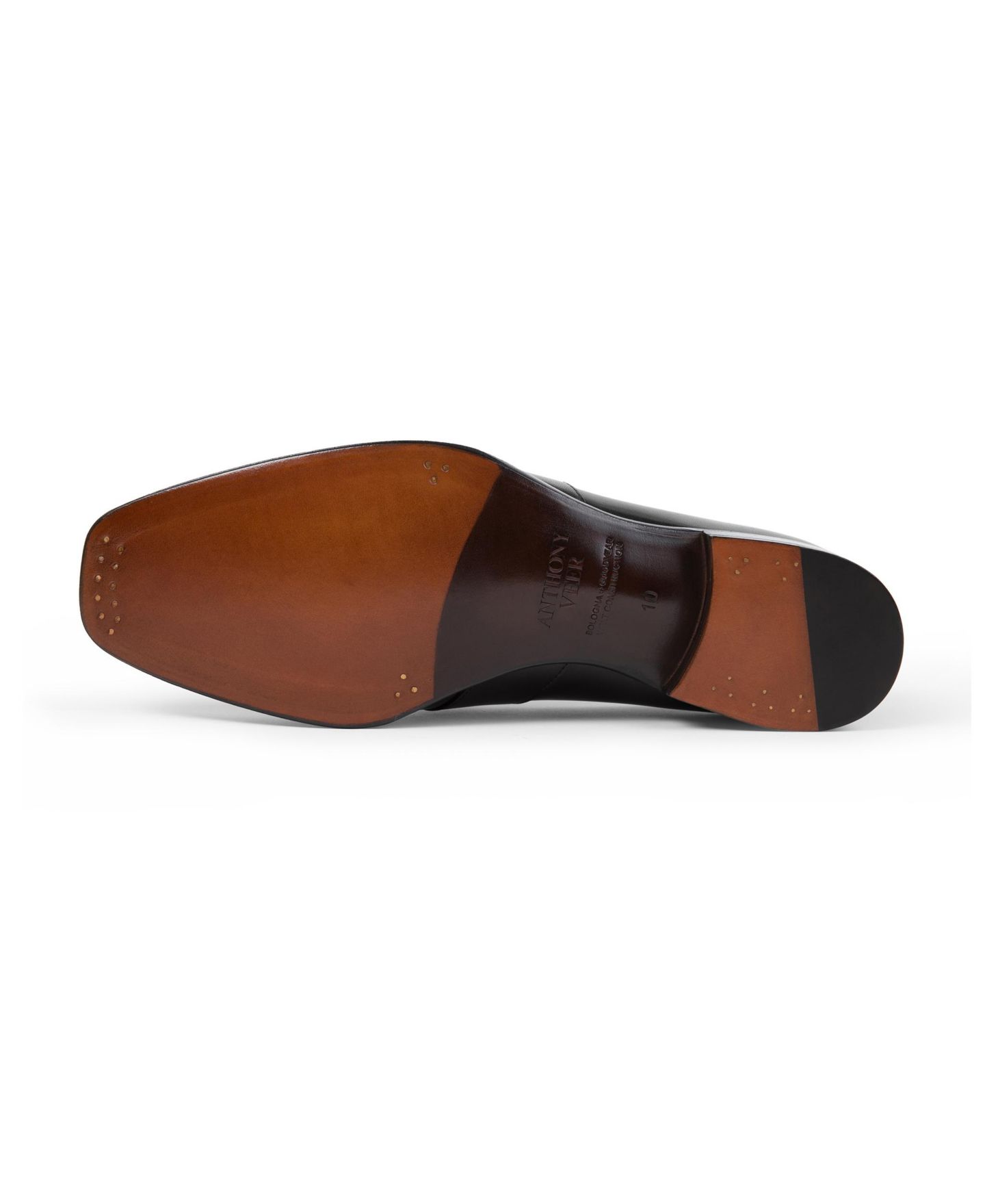 Мужские туфли Anthony Veer Turin Oxford Dress Shoe, цвет: Чёрный состаренный — фото 5