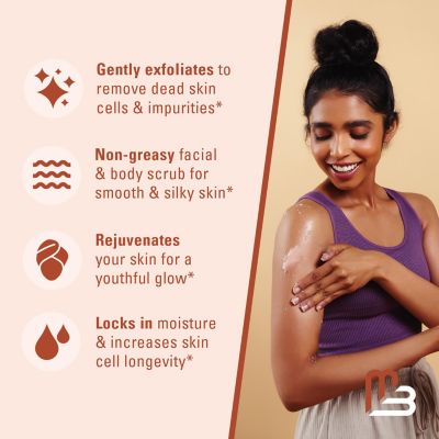 Naturals Himalayan Salt Body Scrub Infused with Collagen and Stem Cell Natural Exfoliating Salt Scrub