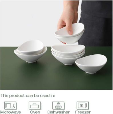 8.5 inch Large Salad Bowls, Wide Shallow Bowls Plates, Porcelain Pasta Serving Bowls, Soup Bowls Set of 6, For Family and Individual Daily Use