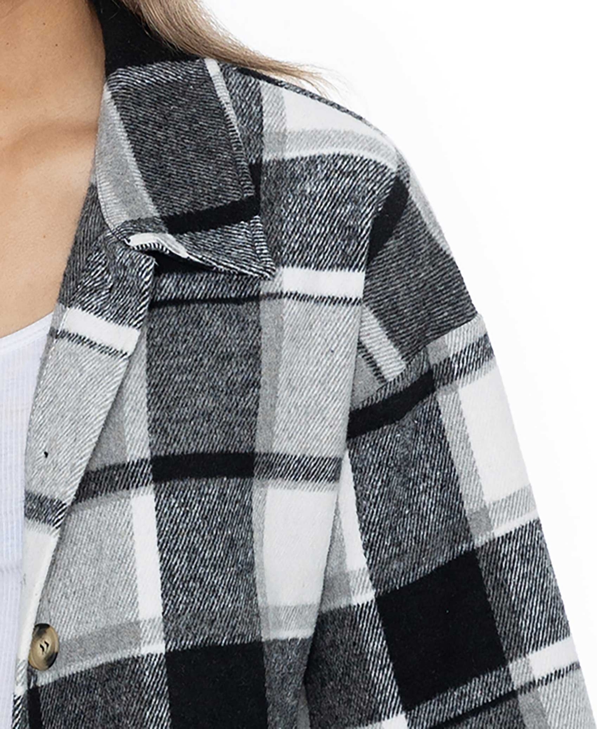 Gameday Couture Women'sWhite Michigan State Spartans End Zone Game Flannel Button-Up Shirt - Gray, White