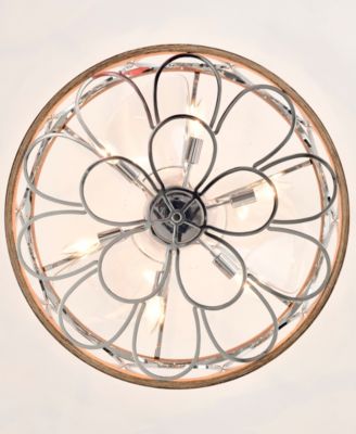 24.4" Ofelia Indoor Ceiling Fan with Light Kit and Remote