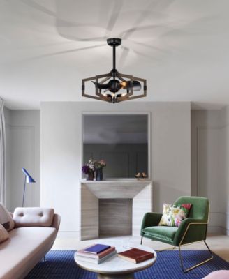 26" Nicklas Indoor Ceiling Fan with Light Kit and Remote