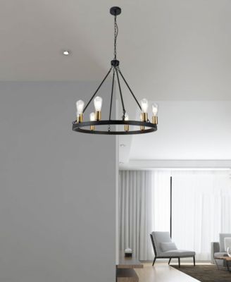 27.6" Daryu 8-Light Indoor Chandelier with Light Kit