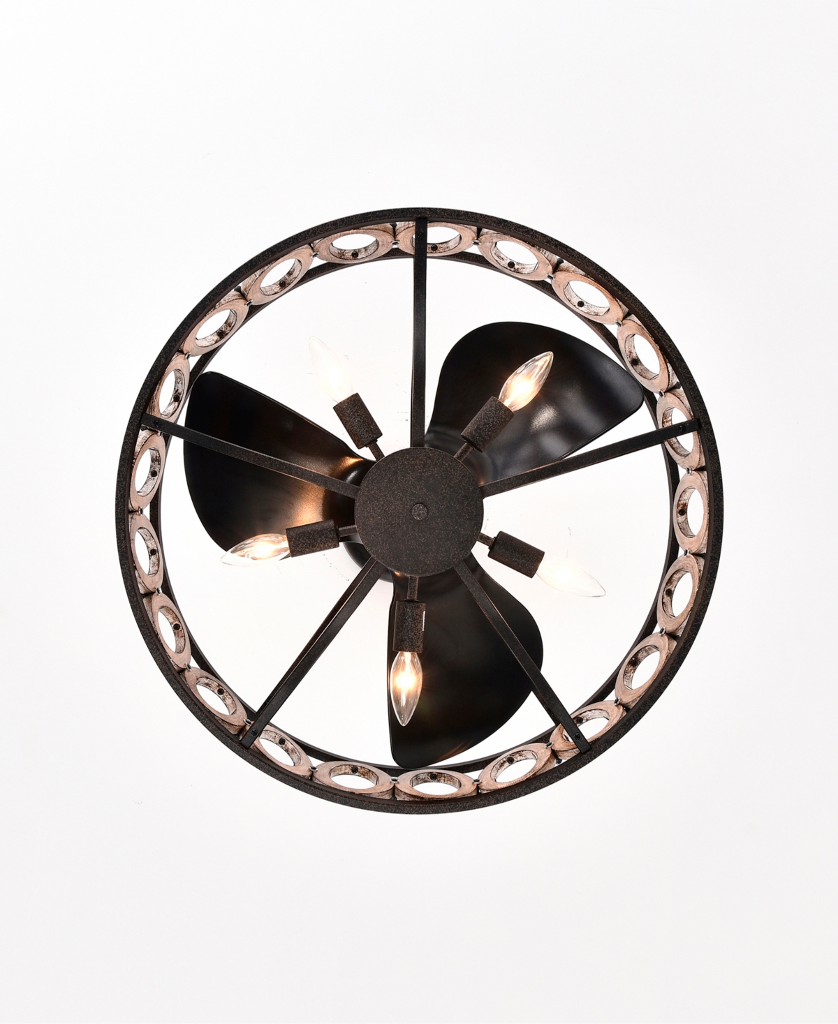 Home Accessories 24" Dalina 5-light Indoor Ceiling Fan With Light Kit And Remote In Oil Rubbed Matte Black