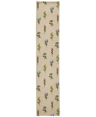 Nellie Embroidered Fabric Runner, 14" x 72"